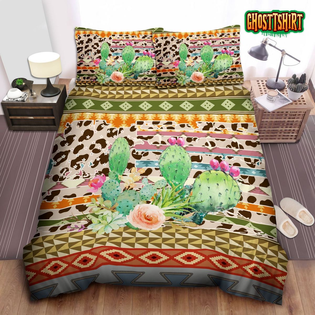 Cactus American Bed Sheets Duvet Cover Bedding Set