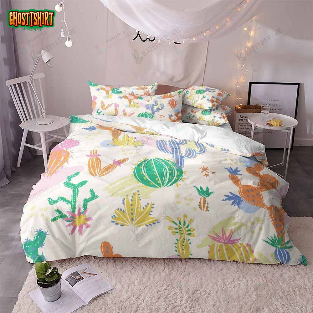 Cactus Series Lovely World Bed Sheets Duvet Cover Bedding Set