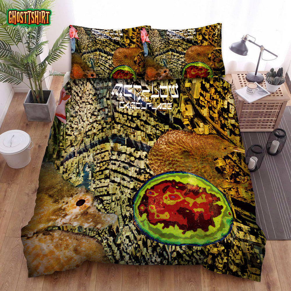 Camouflage Band Art Background Bed Sheets Duvet Cover Bedding Set