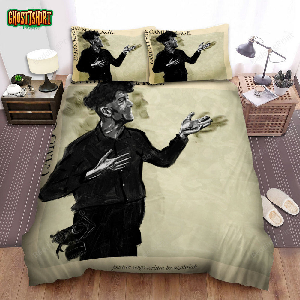 Camouflage Band Fourteen Songs Written By Azahriah Bed Sheets Duvet Cover Bedding Set