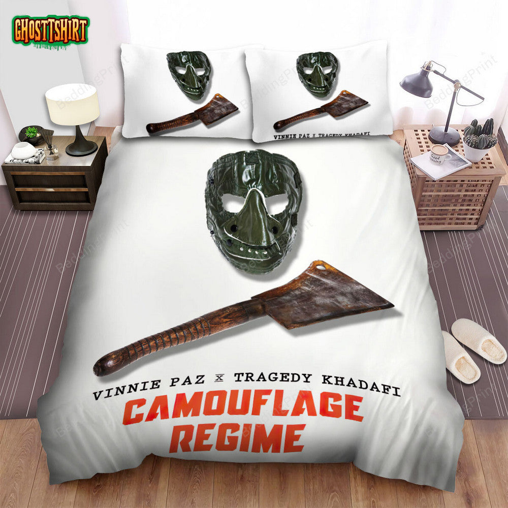 Camouflage Band Vinnie Paz Tragedy Khadafi Bed Sheets Duvet Cover Bedding Set