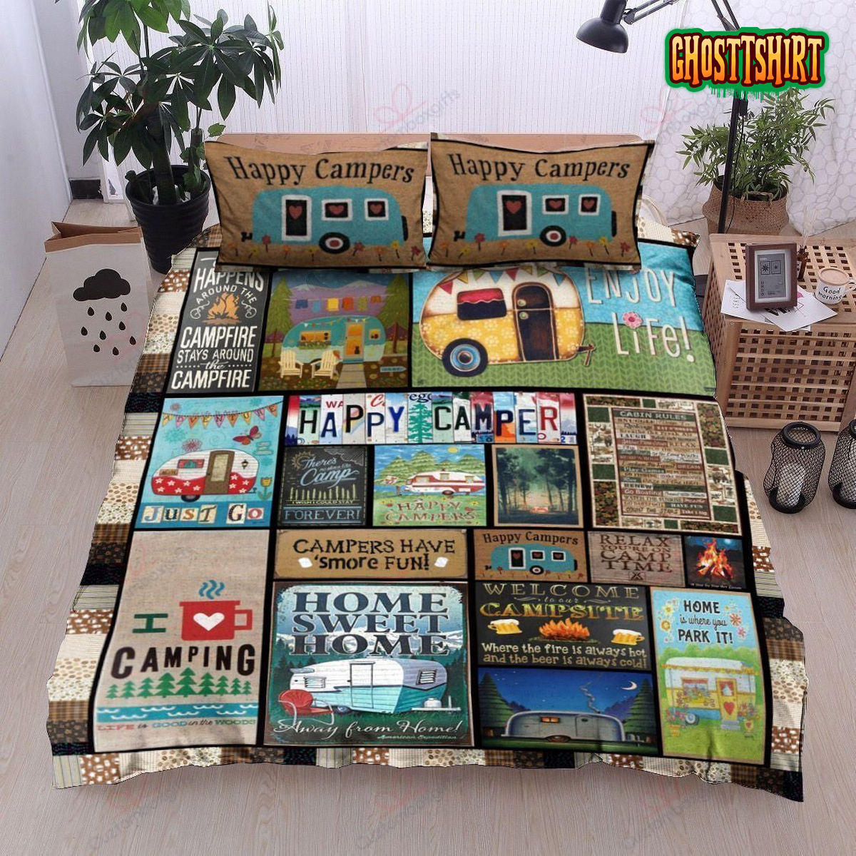 Camping Happy Camper Bedding Set