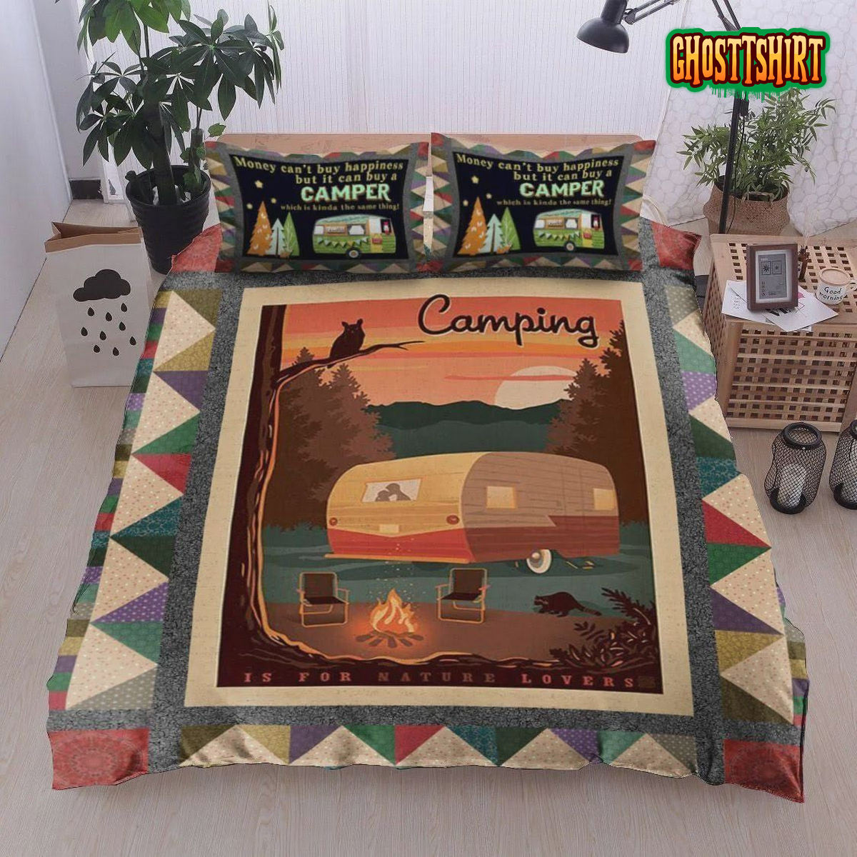 Camping Money Can Buy A Camper Bed Sheets Duvet Cover Bedding Set
