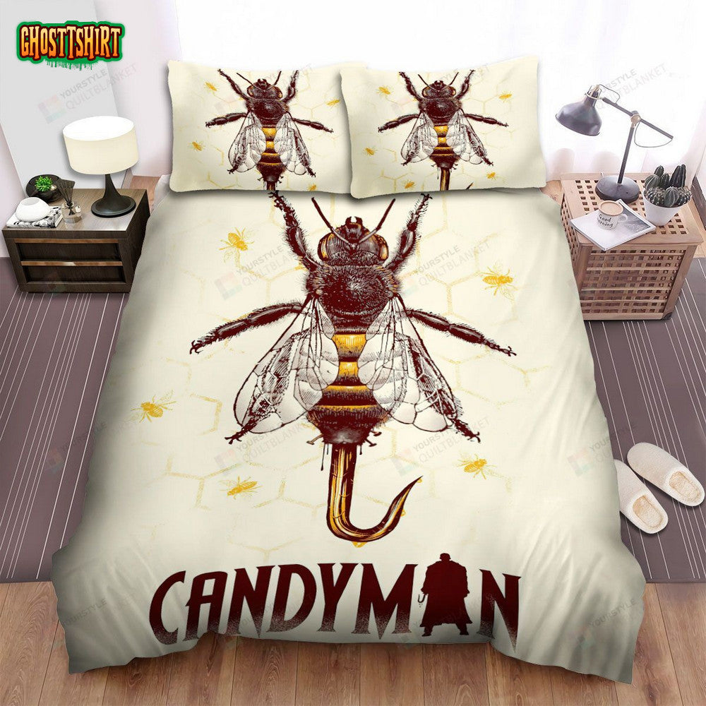 Candyman (1992) Movie Poster Artwork 3 Bed Sheets Spread Comforter Duvet Cover Bedding Set