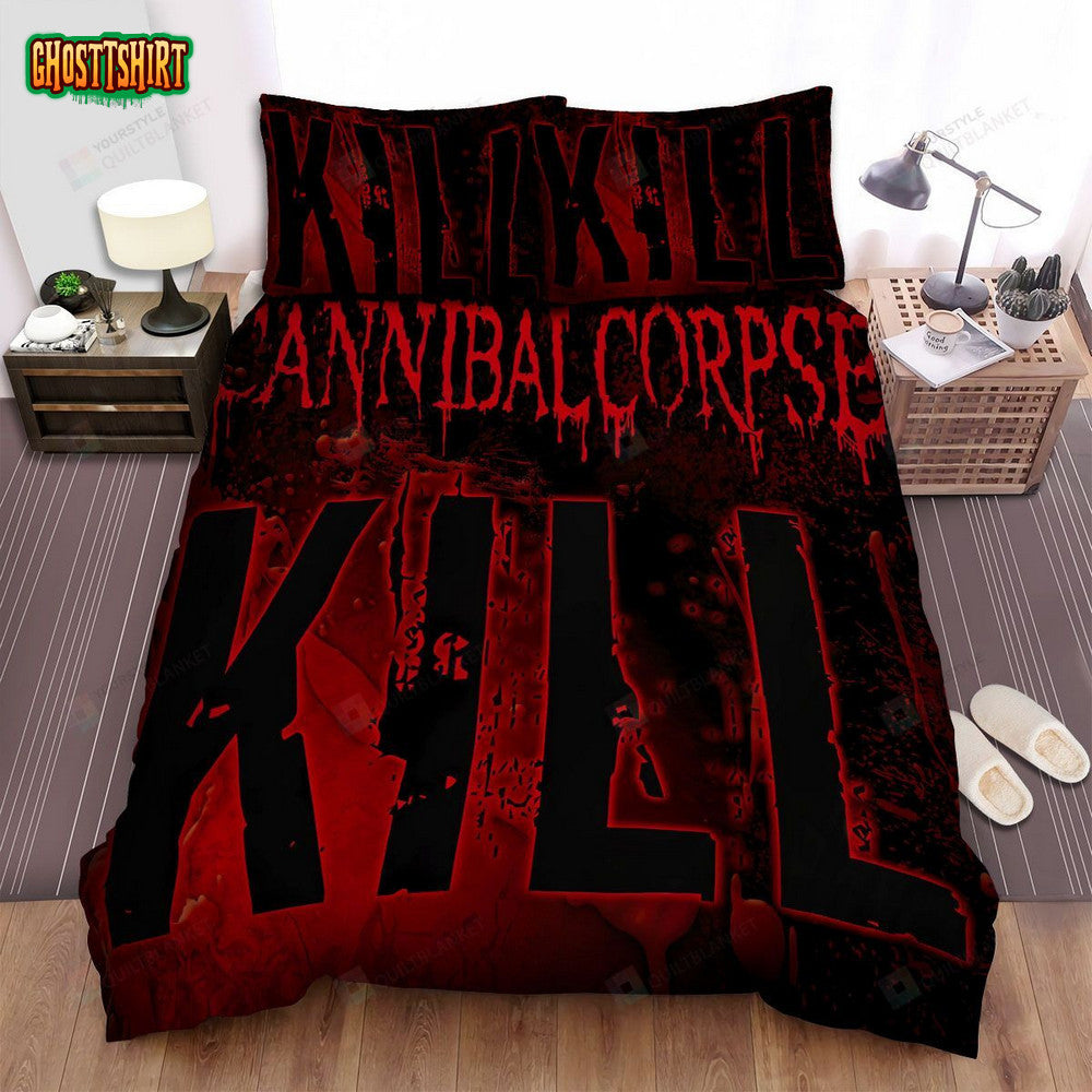 Cannibal Corpse Kill Album Art Cover Bed Sheets Spread Comforter Duvet Cover Bedding Set