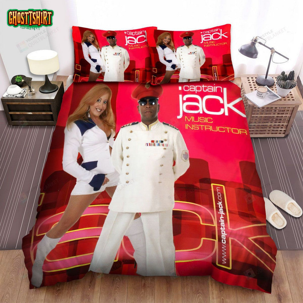 Captain Jack Band Album Music Instructor Bed Sheets Spread Comforter Duvet Cover Bedding Set