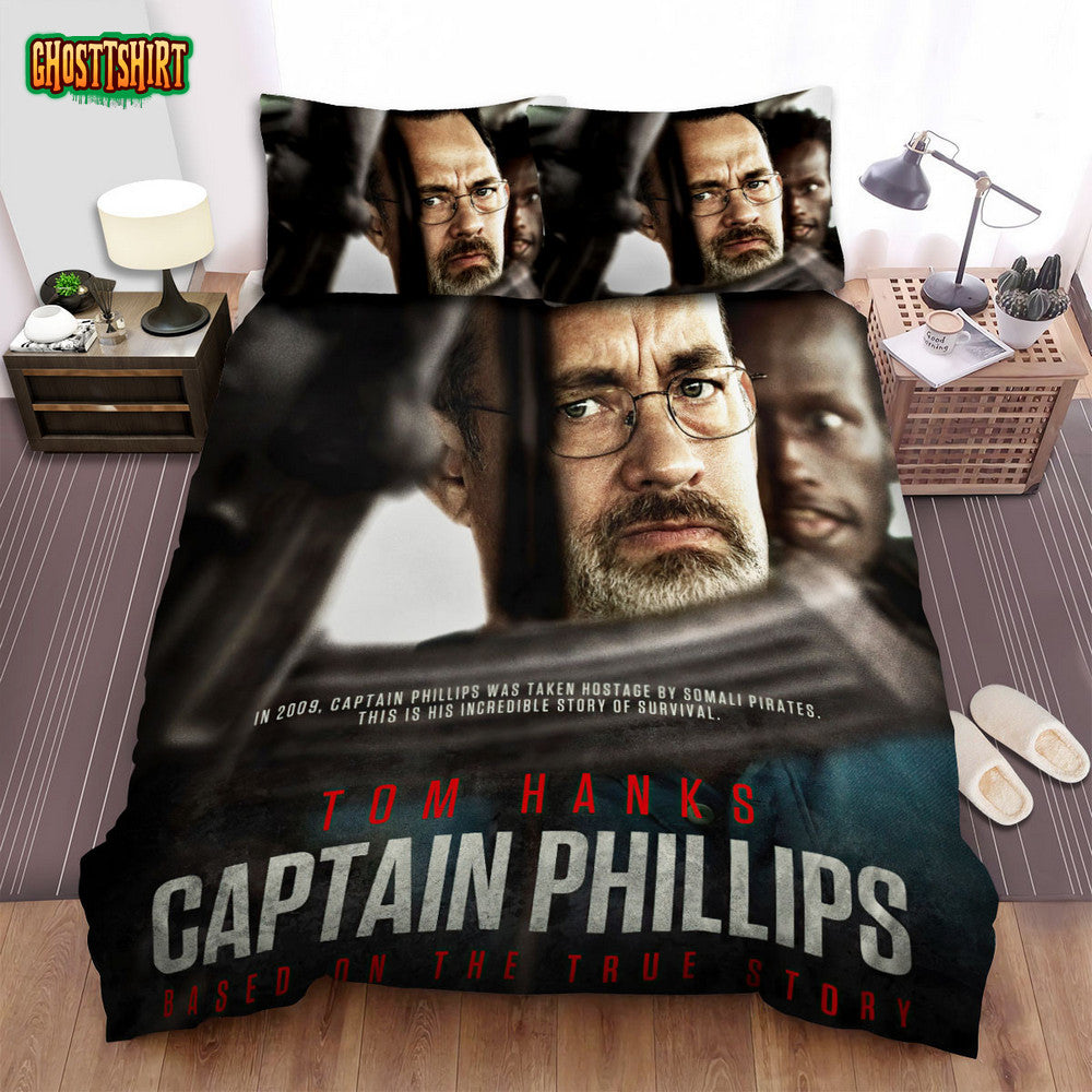 Captain Phillips Tom Hanks Poster Bed Sheets Spread Comforter Duvet Cover Bedding Set