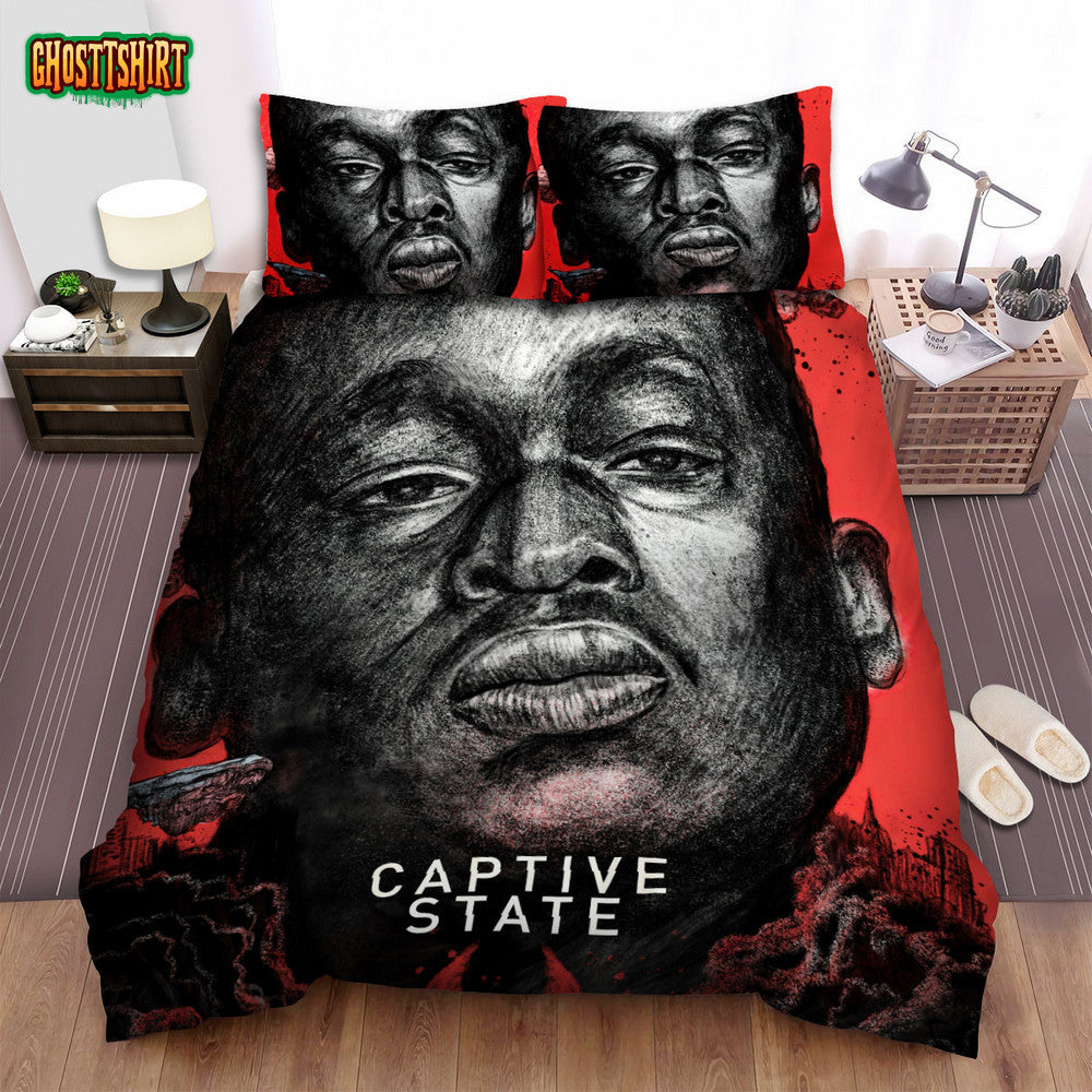 Captive State (2019) Movie Illustration 3 Bed Sheets Spread Comforter Duvet Cover Bedding Set
