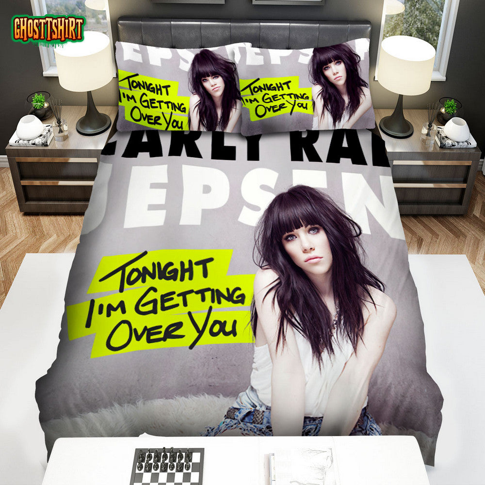 Carly Rae Jepsen Tonight I'm Getting Over You Album Cover Bed Sheets Duvet Cover Bedding Set