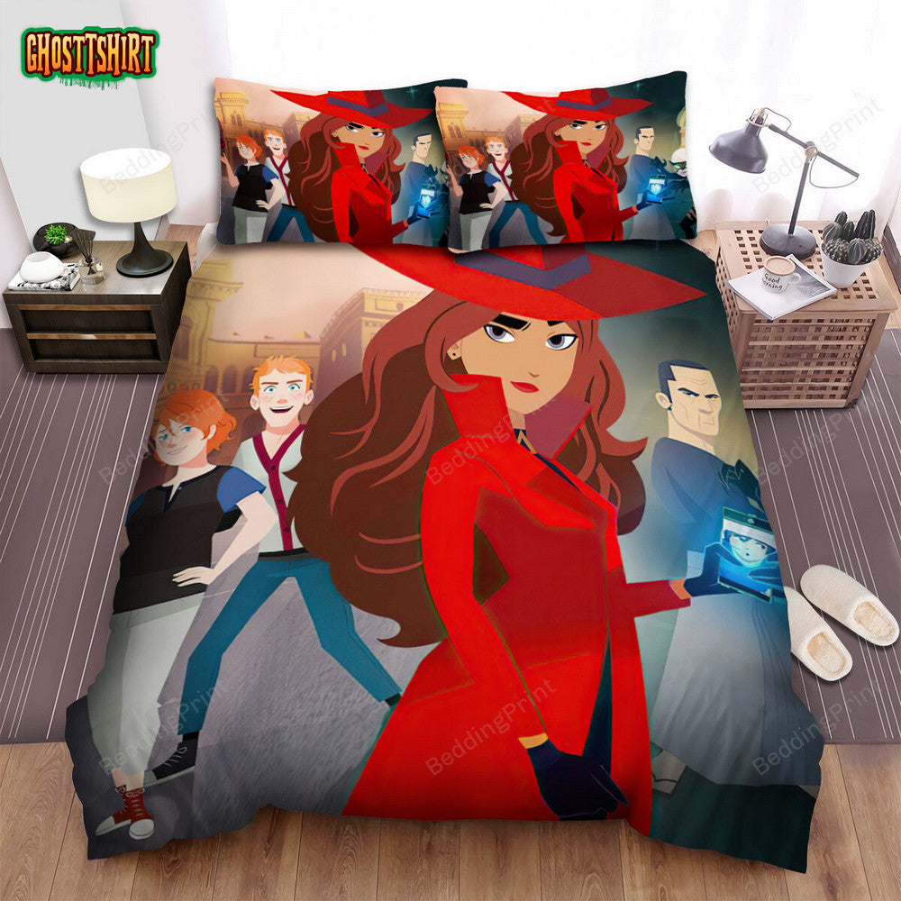 Carmen Sandiego Main Characters Bed Sheets Spread Duvet Cover Bedding Set
