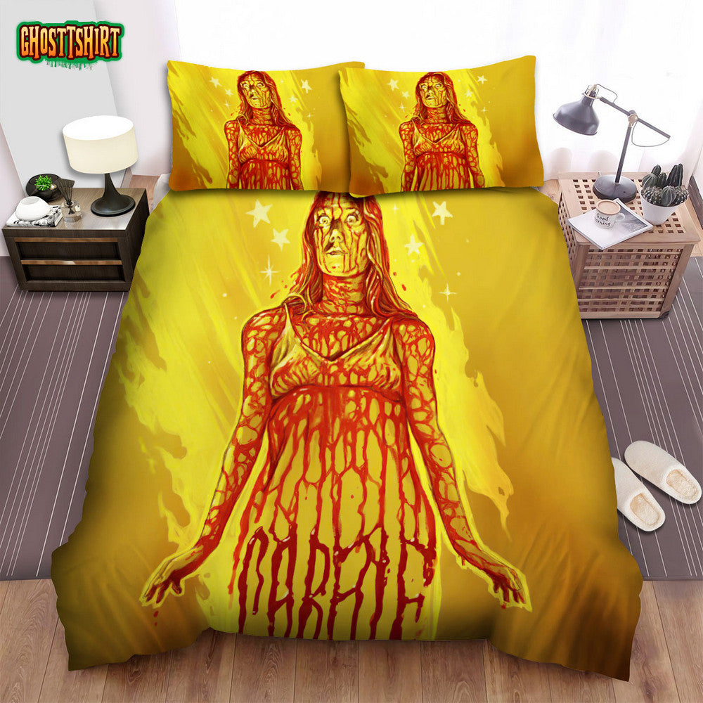 Carrie (1976) Movie Digital Art 2 Bed Sheets Spread Comforter Duvet Cover Bedding Set