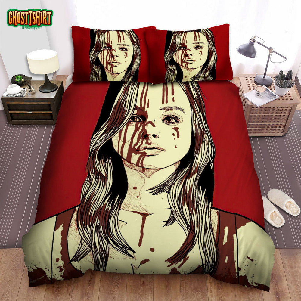 Carrie (2013) Animation Art Poster Bed Sheets Spread Comforter Duvet Cover Bedding Set