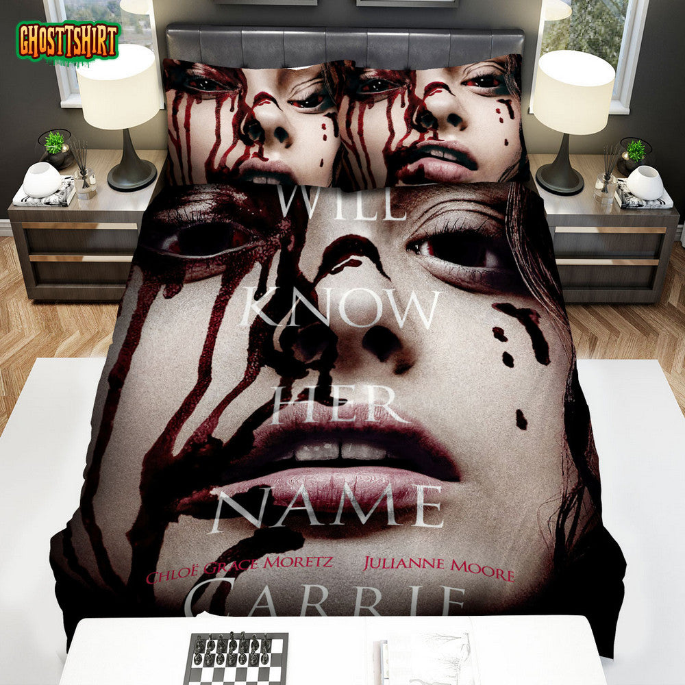Carrie (2013) Movie Poster Ver 3 Bed Sheets Spread Comforter Duvet Cover Bedding Set