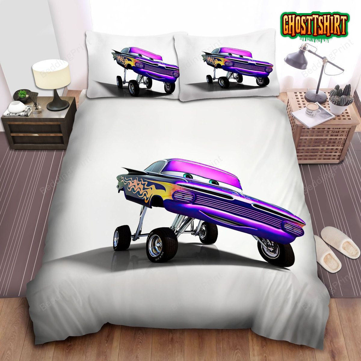 Cars, Long Legs Ramone Bed Sheets Duvet Cover Bedding Set