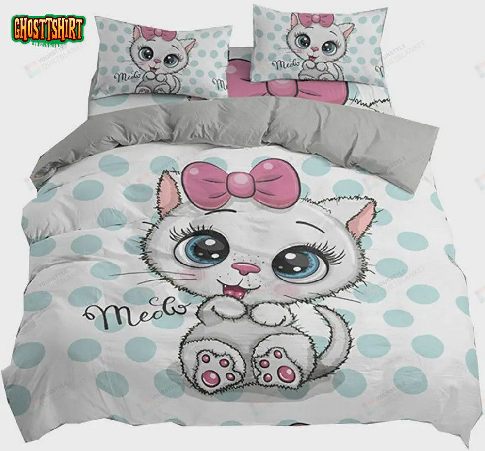 Cartoon Cat Bedding Set