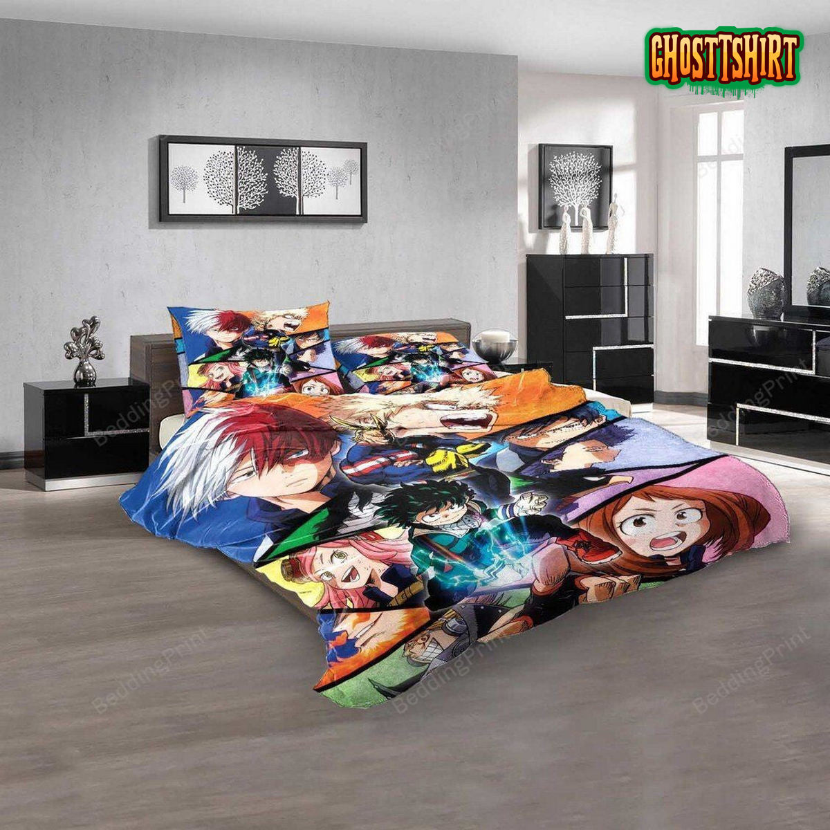 Cartoon Movies My Hero Academia D 3D Duvet Cover Bedding Set