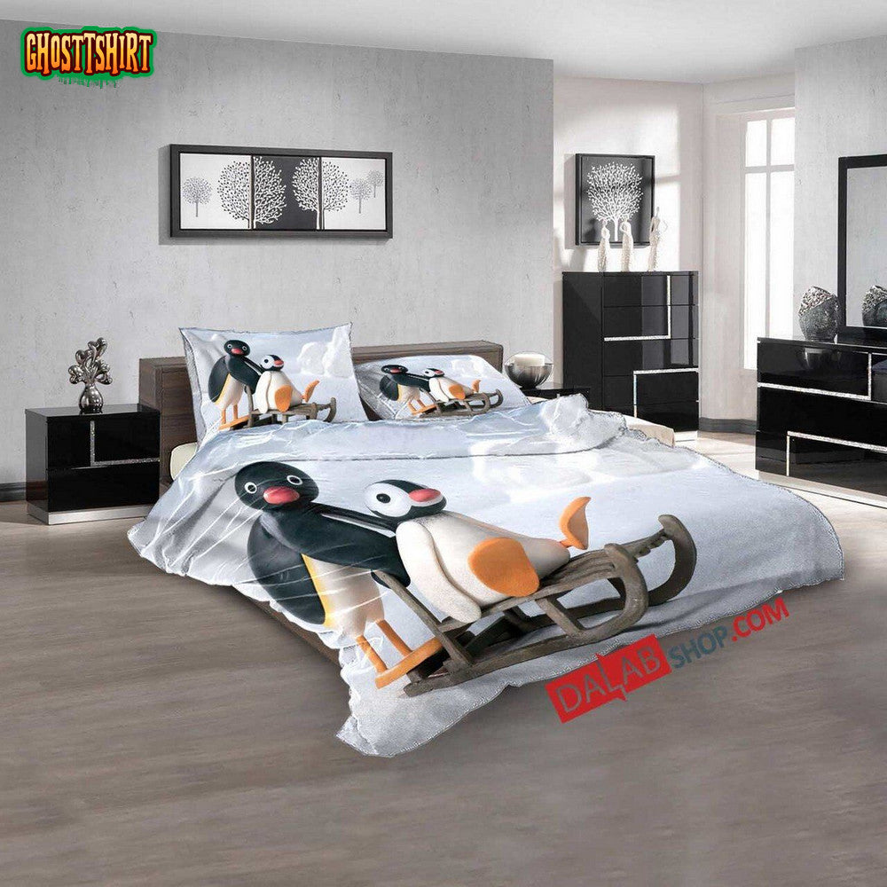 Cartoon Movies Pingu N 3D Duvet Cover Bedroom Sets Bedding Set