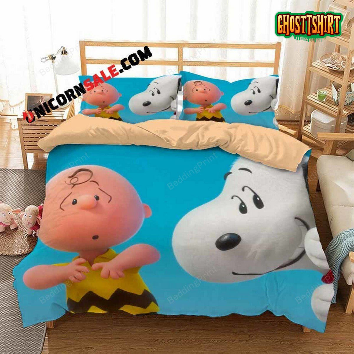 Cartoon Movies The Charlie Brown And Snoopy Bedding Set