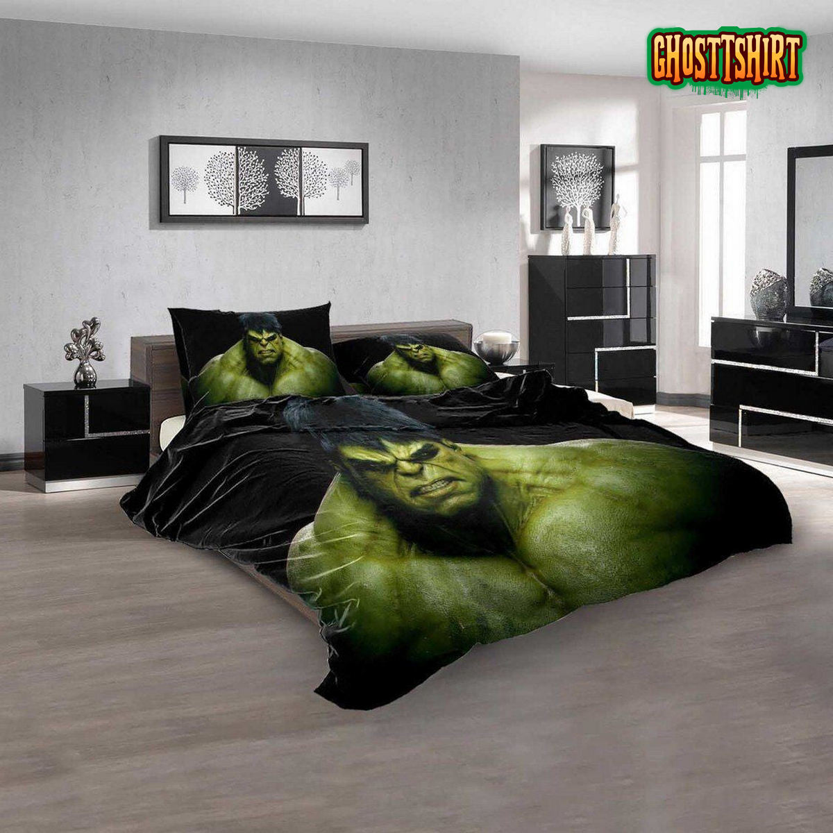 Cartoon Movies The Incredible Hulk N 3D Duvet Cover Bedding Set