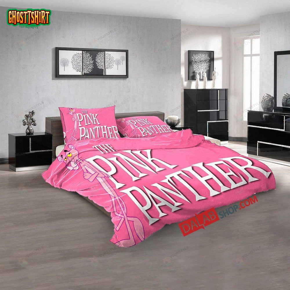 Cartoon Movies The Pink Panther N 3D Duvet Cover Bedroom Sets Bedding Set