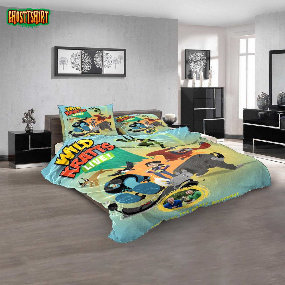 Cartoon Movies Wild Kratts 3D Bedding Set