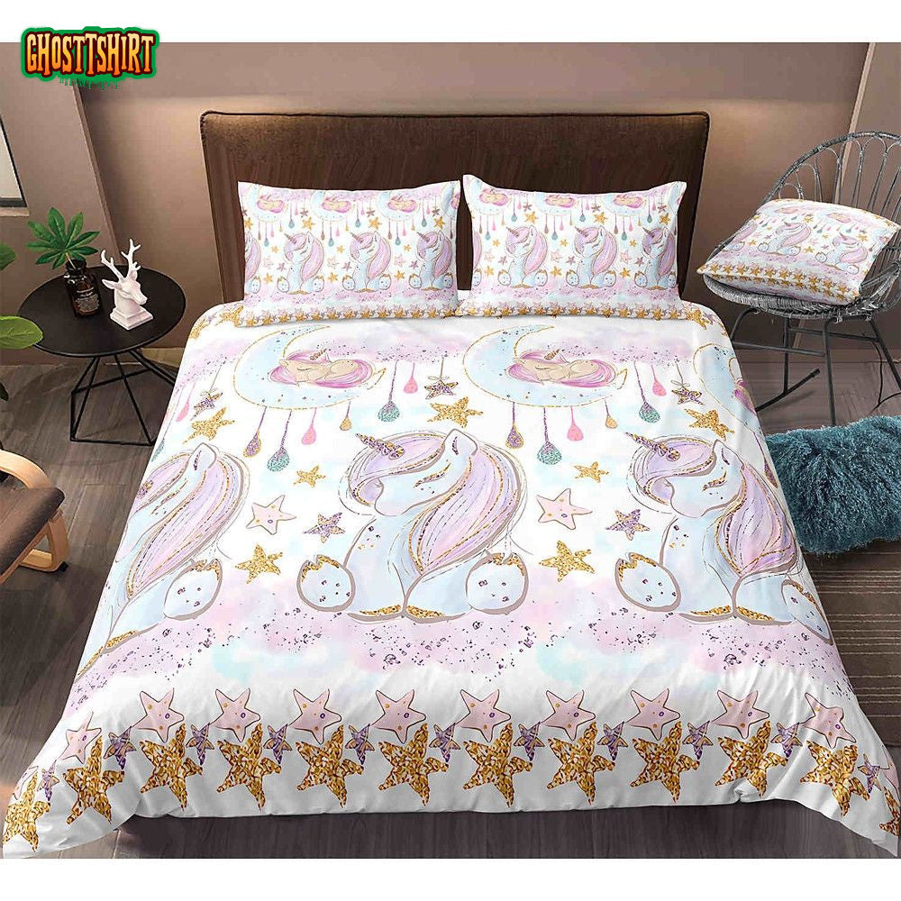 Cartoon Unicorn Bedding Set Ver 1