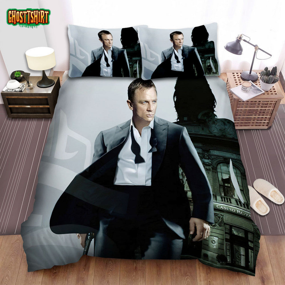 Casino Royale (2006) James Bond Poster Ver 3 Bed Sheets Spread Comforter Duvet Cover Bedding Set