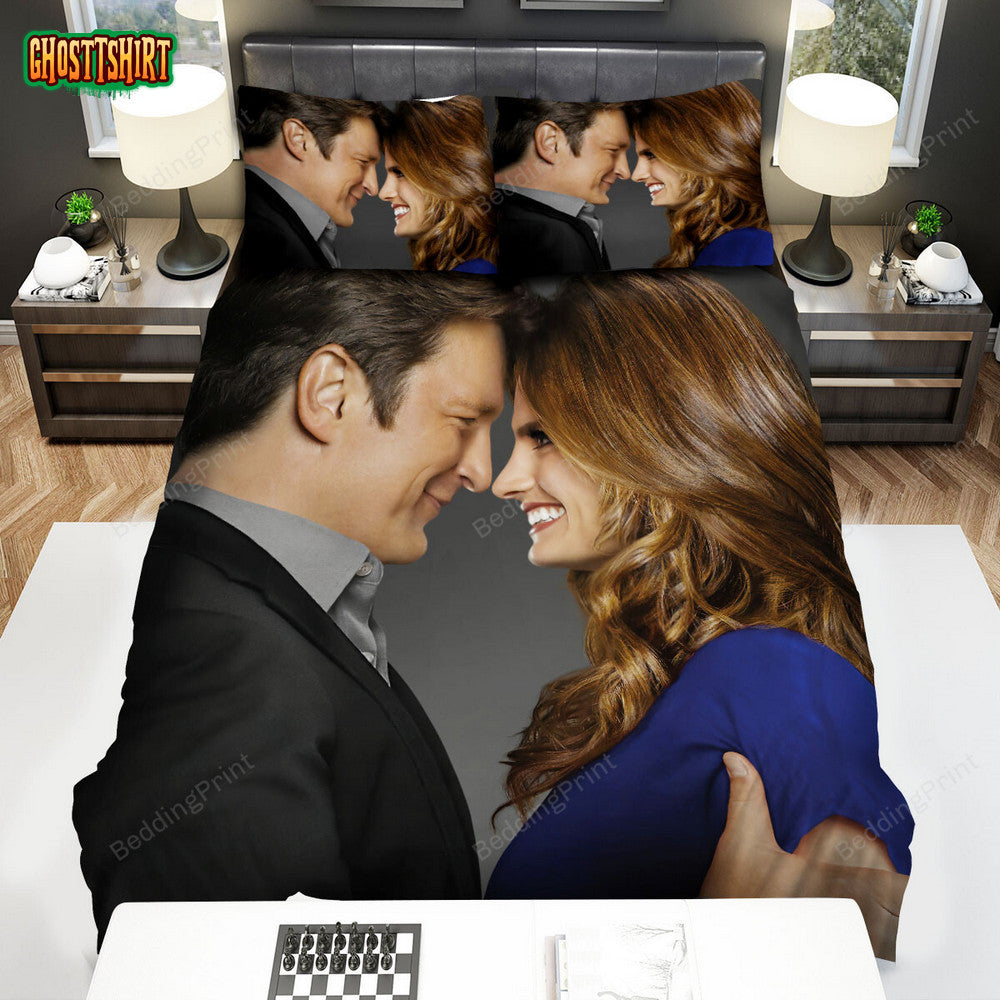 Castle (2009–2016) Happy Movie Poster Bed Sheets Duvet Cover Bedding Set