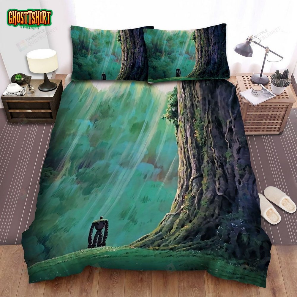 Castle In The Sky Anime Robot Bed Sheets Spread Comforter Duvet Cover Bedding Set