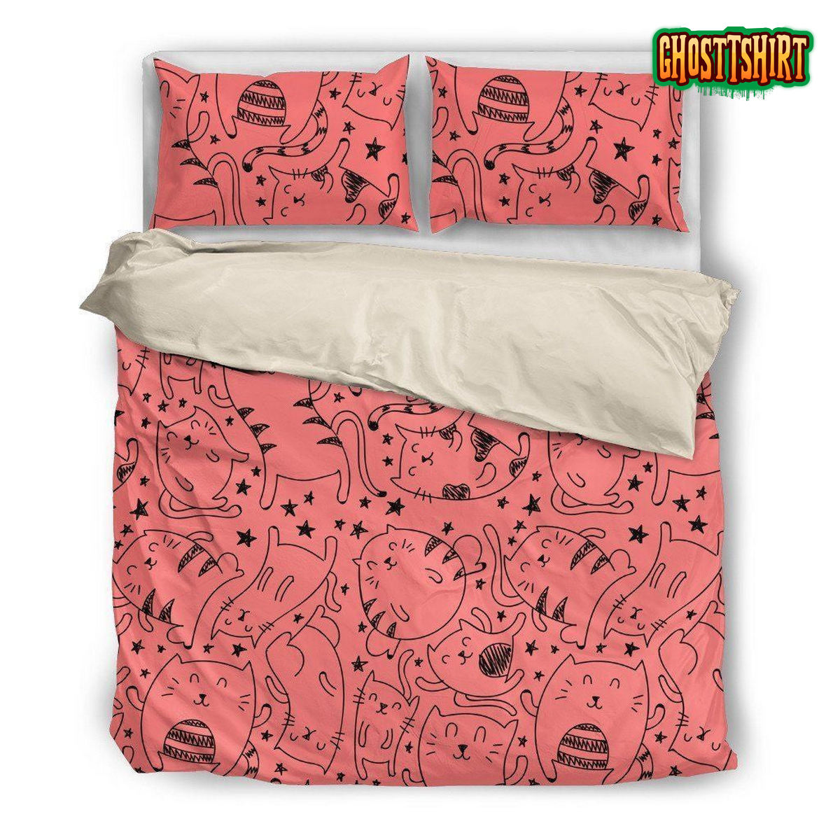 Cat Bed Sheets Duvet Cover Bedding Set