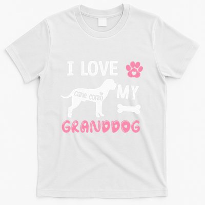 Cane Corso Dog Grandma Gifts Love My Granddog Dog Pet Lover T-Shirt