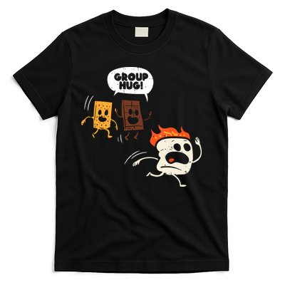 Camping Group Hug Smores Funny Marshmallow Men Women Kids T-Shirt