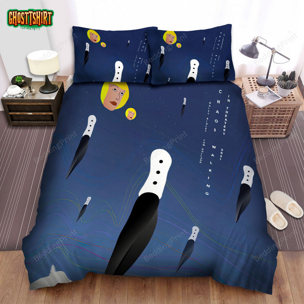 Chaos Walking (2021) Movie Art Bed Sheets Duvet Cover Bedding Set