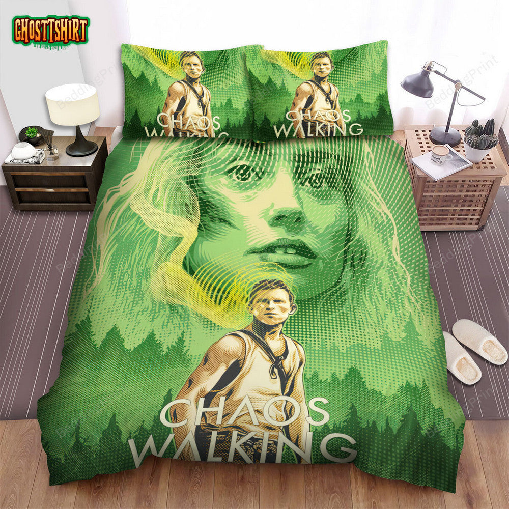Chaos Walking (2021) Movie Digital Art 7 Bed Sheets Duvet Cover Bedding Set