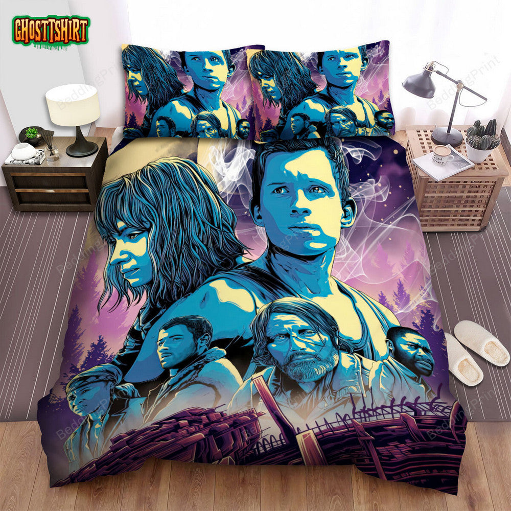 Chaos Walking (2021) Movie Digital Art Bed Sheets Duvet Cover Bedding Set