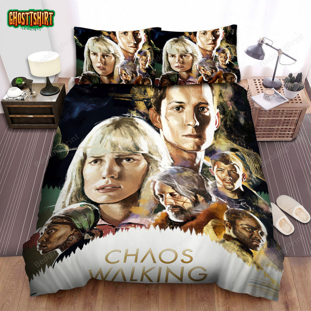 Chaos Walking (2021) Movie Illustration 8 Bed Sheets Duvet Cover Bedding Set