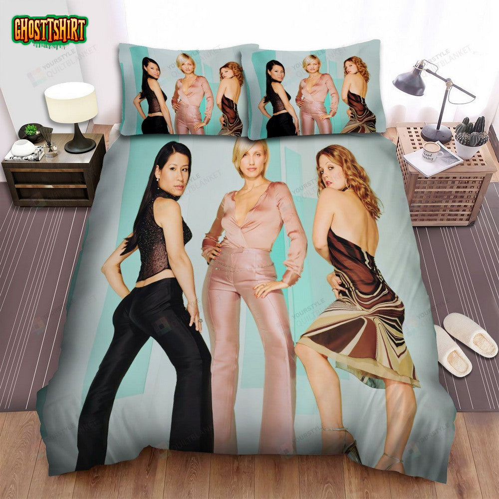 Charlie's Angels (2000) Movie Sexy Girls Bed Sheets Spread Comforter Duvet Cover Bedding Set