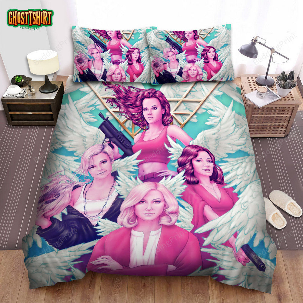 Charlie's Angels (2019) Movie Digital Art 6 Bed Sheets Duvet Cover Bedding Set