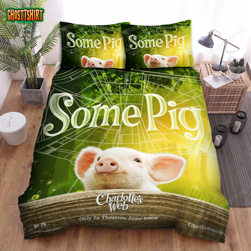 Charlotte's Web (2006) Movie Poster Ver 2 Bed Sheets Duvet Cover Bedding Set