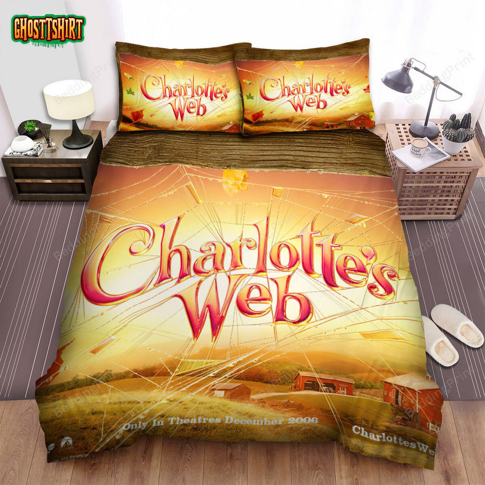 Charlotte’s Web (2006) Movie Poster Ver 6 Bed Sheets Duvet Cover Bedding Set