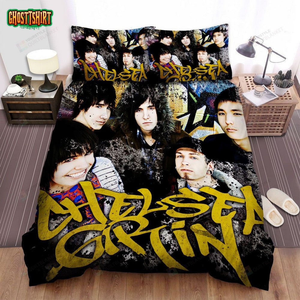 Chelsea Grin Band Colors Background Bed Sheets Spread Comforter Duvet Cover Bedding Set