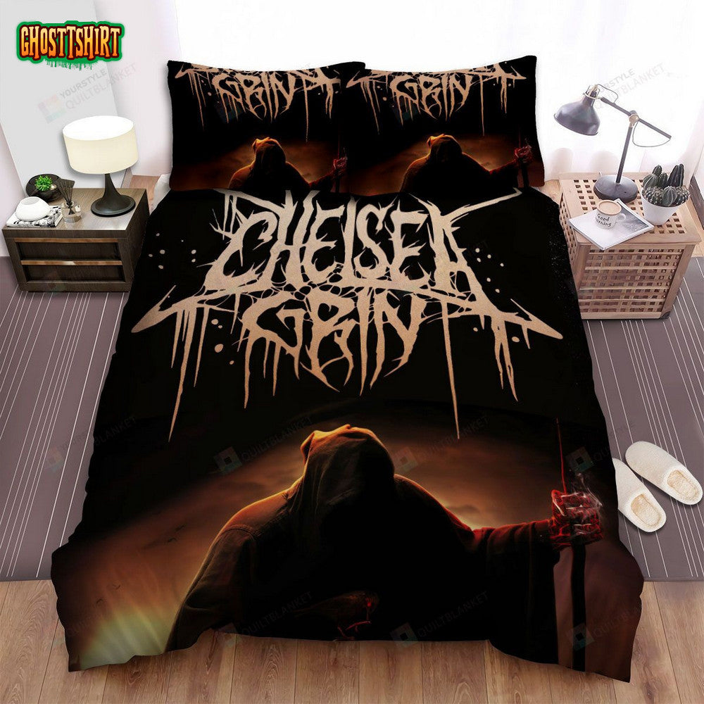 Chelsea Grin Band Spooky Bed Sheets Spread Comforter Duvet Cover Bedding Set