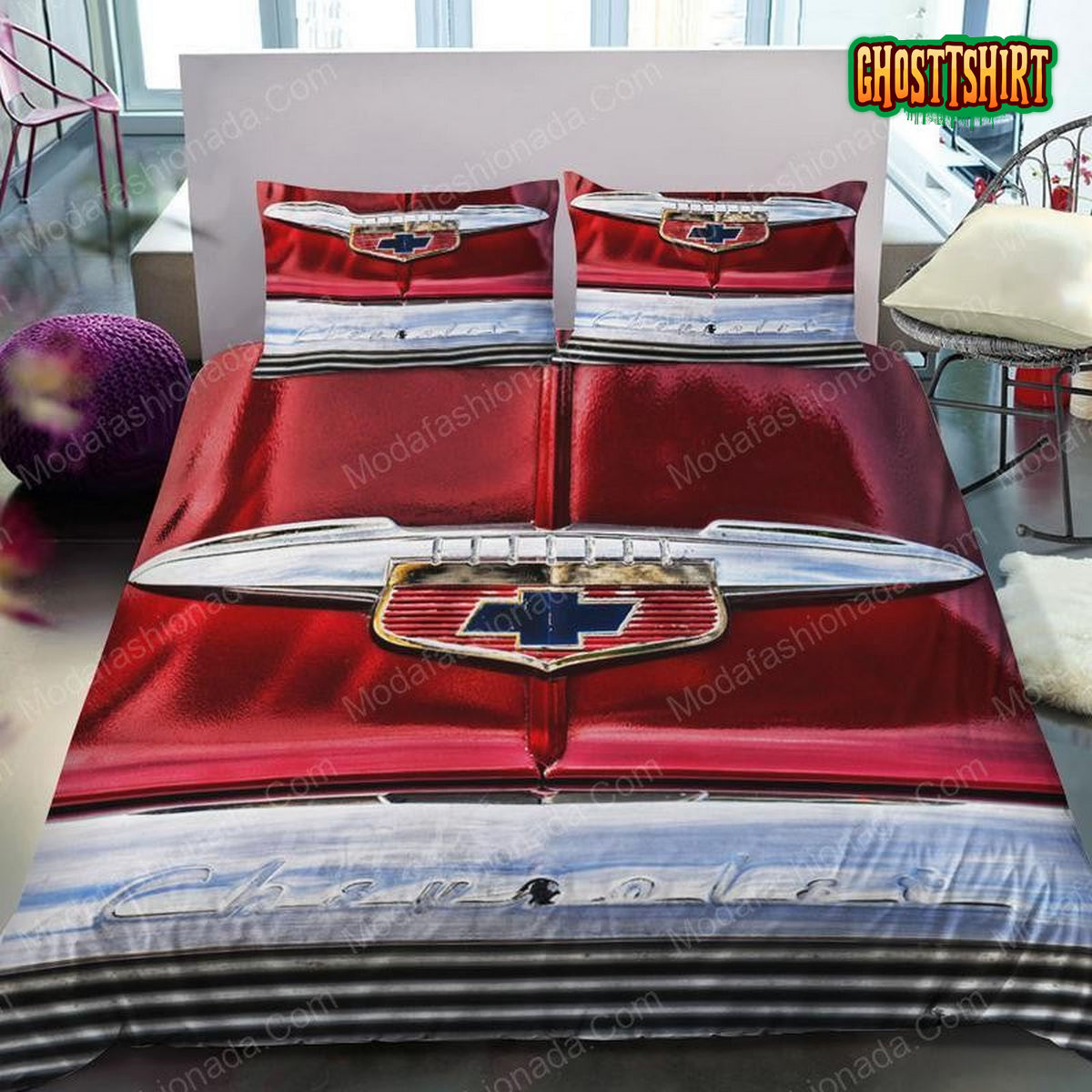 Chevrolet Logo Truck Cars 30 Bedding Set
