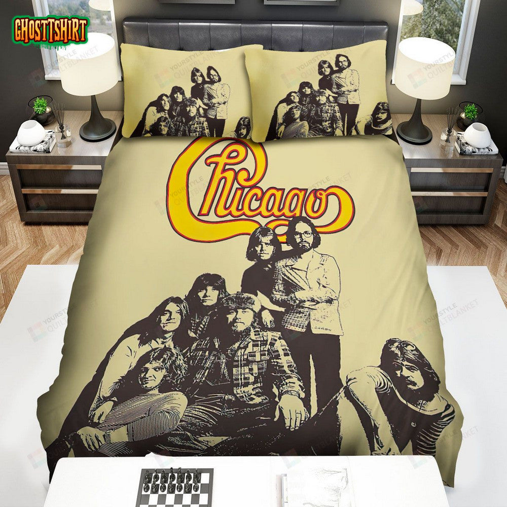 Chicago Band Members Art Bed Sheets Spread Comforter Duvet Cover Bedding Set