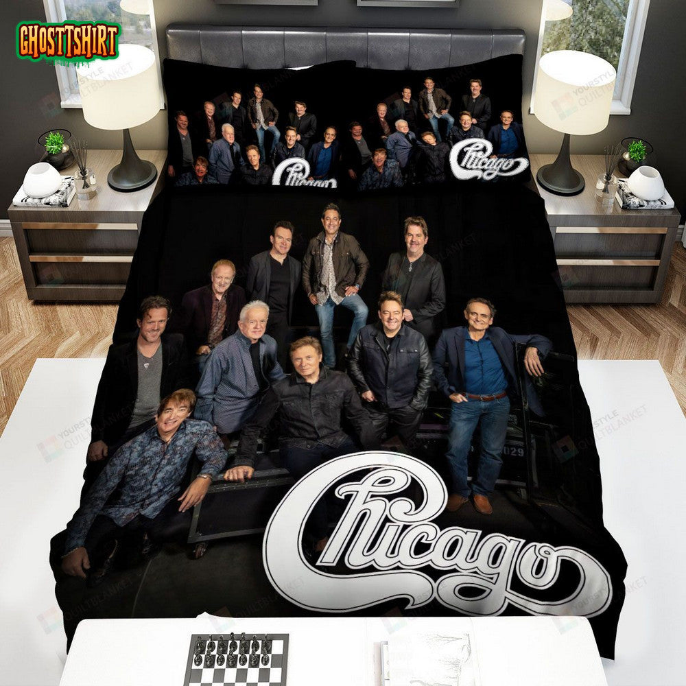 Chicago Band Members Bed Sheets Spread Comforter Duvet Cover Bedding Set