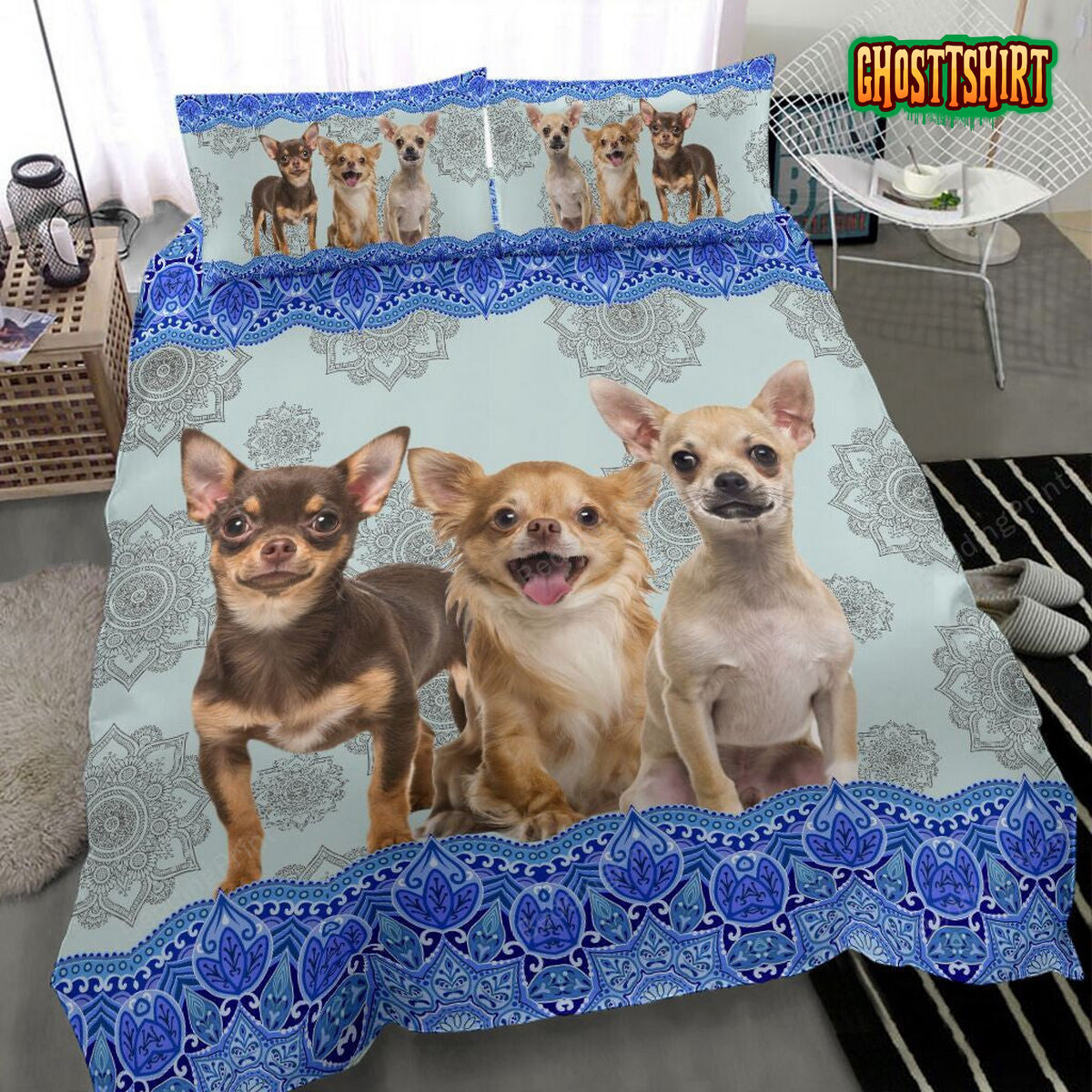 Chihuahua Bed Sheets Duvet Cover Bedding Set