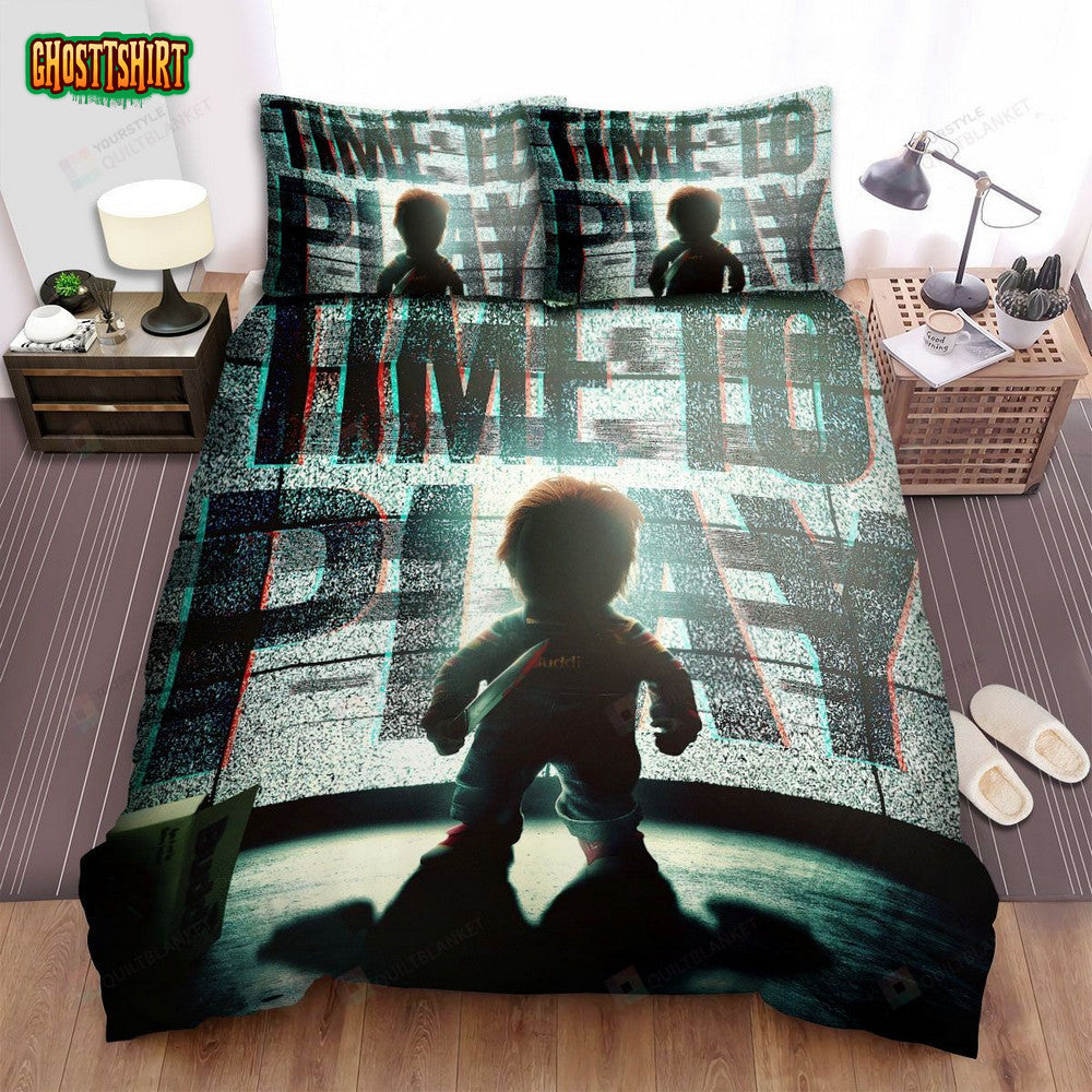Child's Play (2019) Movie Poster Artwork 4 Bed Sheets Spread Comforter Duvet Cover Bedding Set
