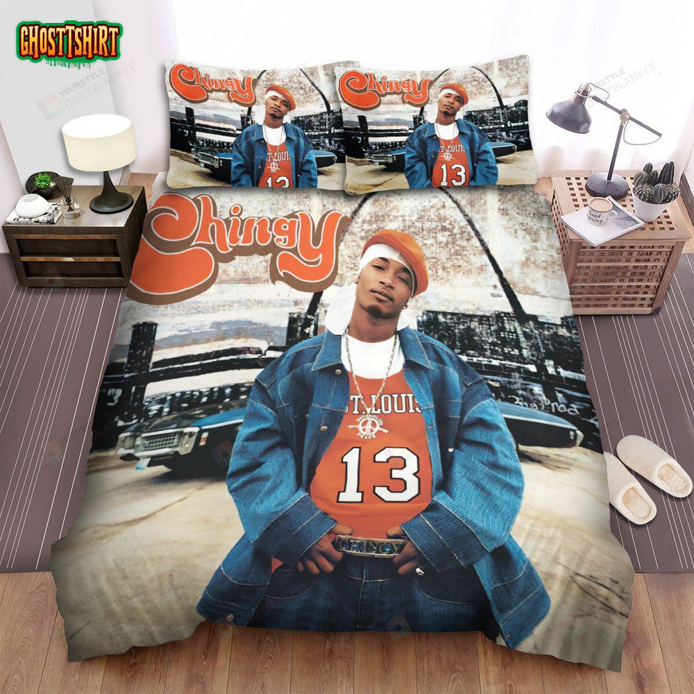 Chingy Jackpot Album Cover Bed Sheets Spread Comforter Duvet Cover Bedding Set
