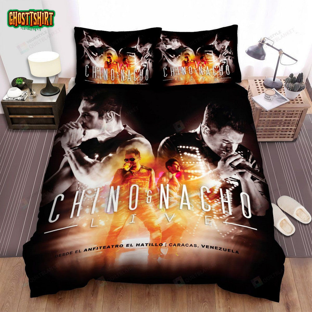 Chino & Nacho Music Live Show Poster Bed Sheets Spread Comforter Duvet Cover Bedding Set