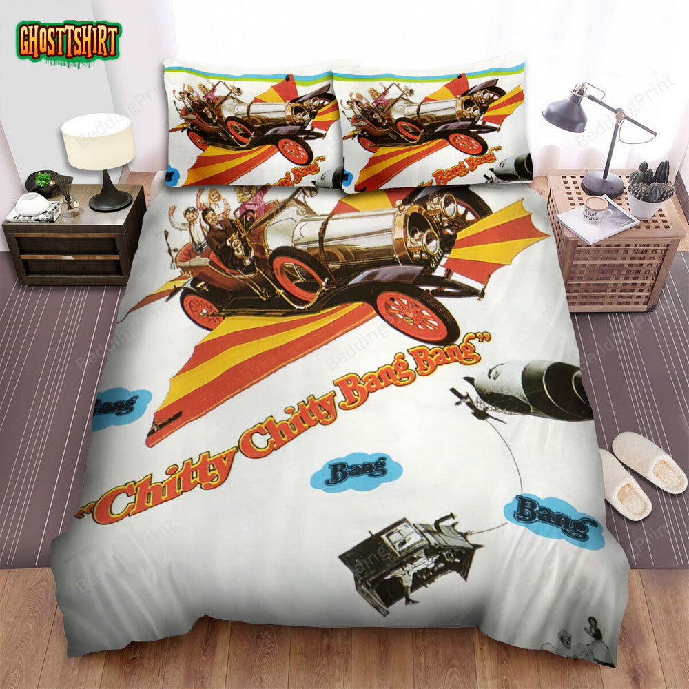 Chitty Chitty Bang Bang (1968) Movie Old Poster Bed Sheets Duvet Cover Bedding Set